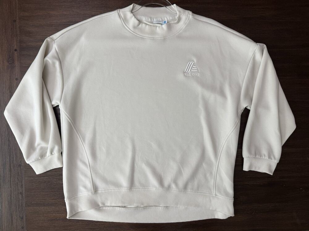 ALDI GEAR Sweatshirt Pullober Unisex Size Large Beige Buttery Soft Normcore